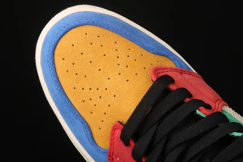 All categories Air Jordan Jordan series basketball shoes Air Jordan 1 Mid Blue The Great x Air Jordan 1 Mid AJ1 Joe 1 mid-top "colorful stitching" basketball shoes CU2805-100